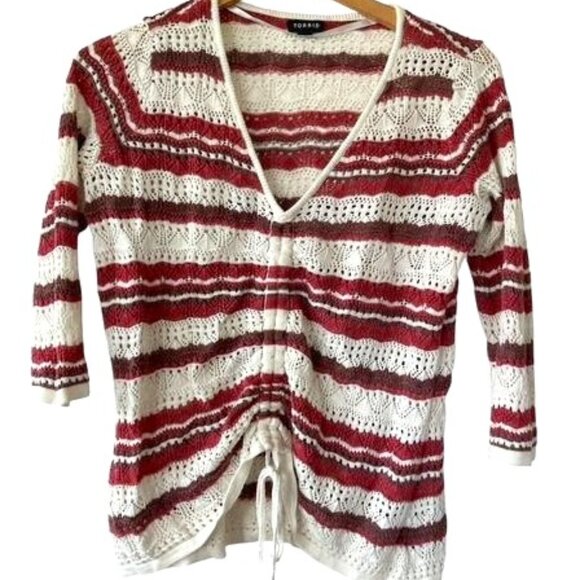 Drawstring Cinch Up Torrid Sweater - Picture 1 of 5